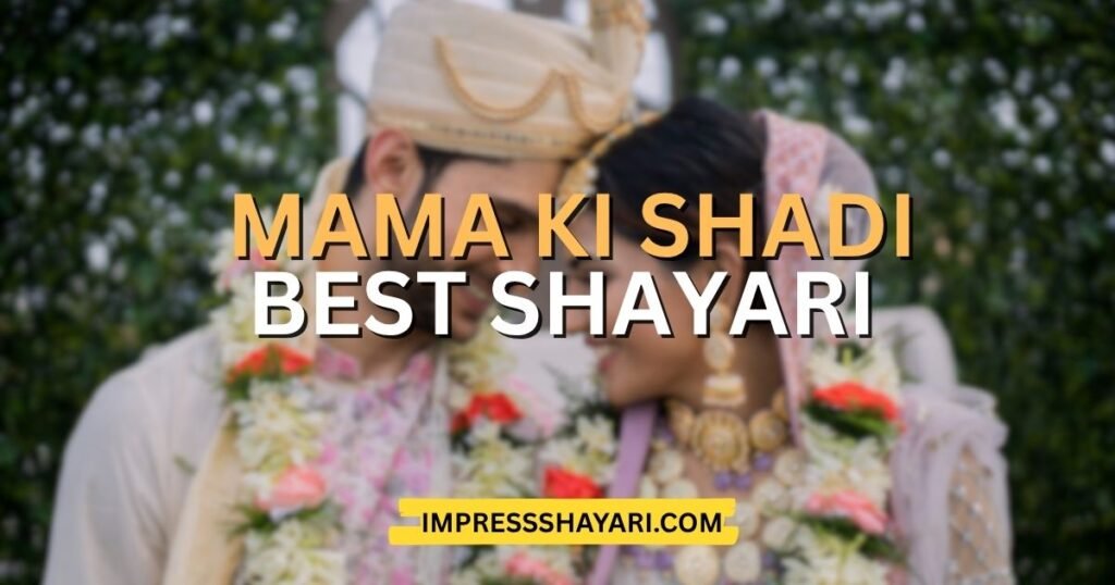 mama ki shadi ke liye shayari