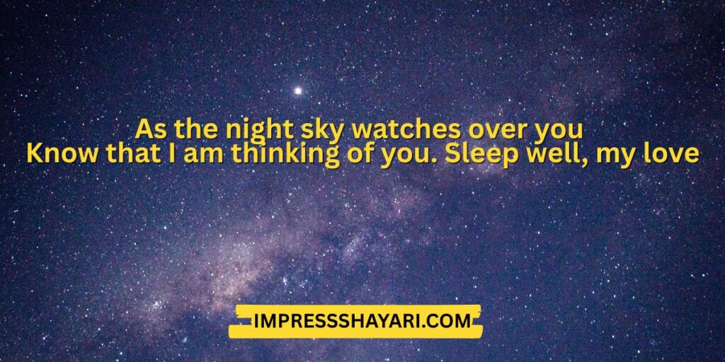 romantic good night shayari in english
