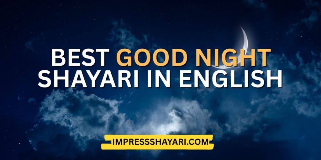 romantic good night shayari in english