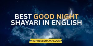 romantic good night shayari in english