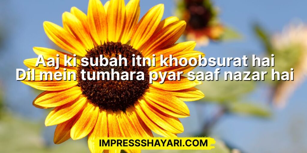 good morning shayari hindi english