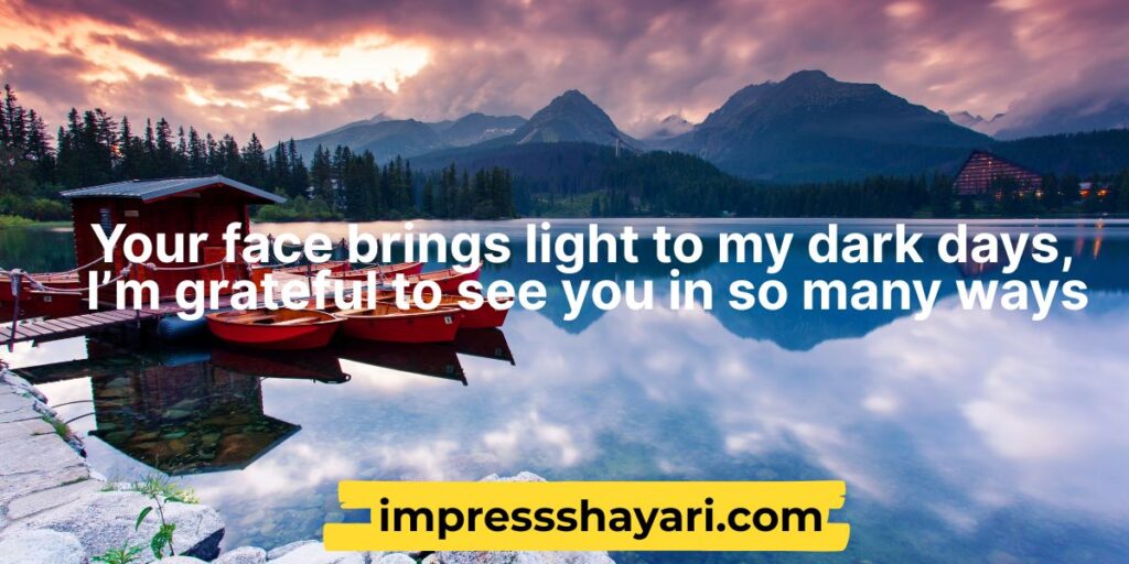 face shayari in english