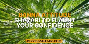 banna attitude shayari