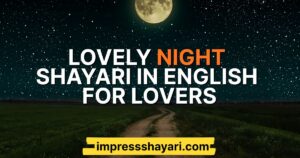 night shayari english