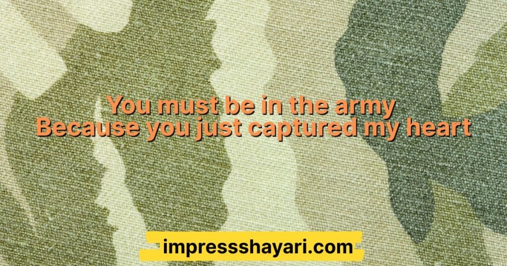 army pick up lines